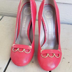 Versace high heel shoes size 38 1/2